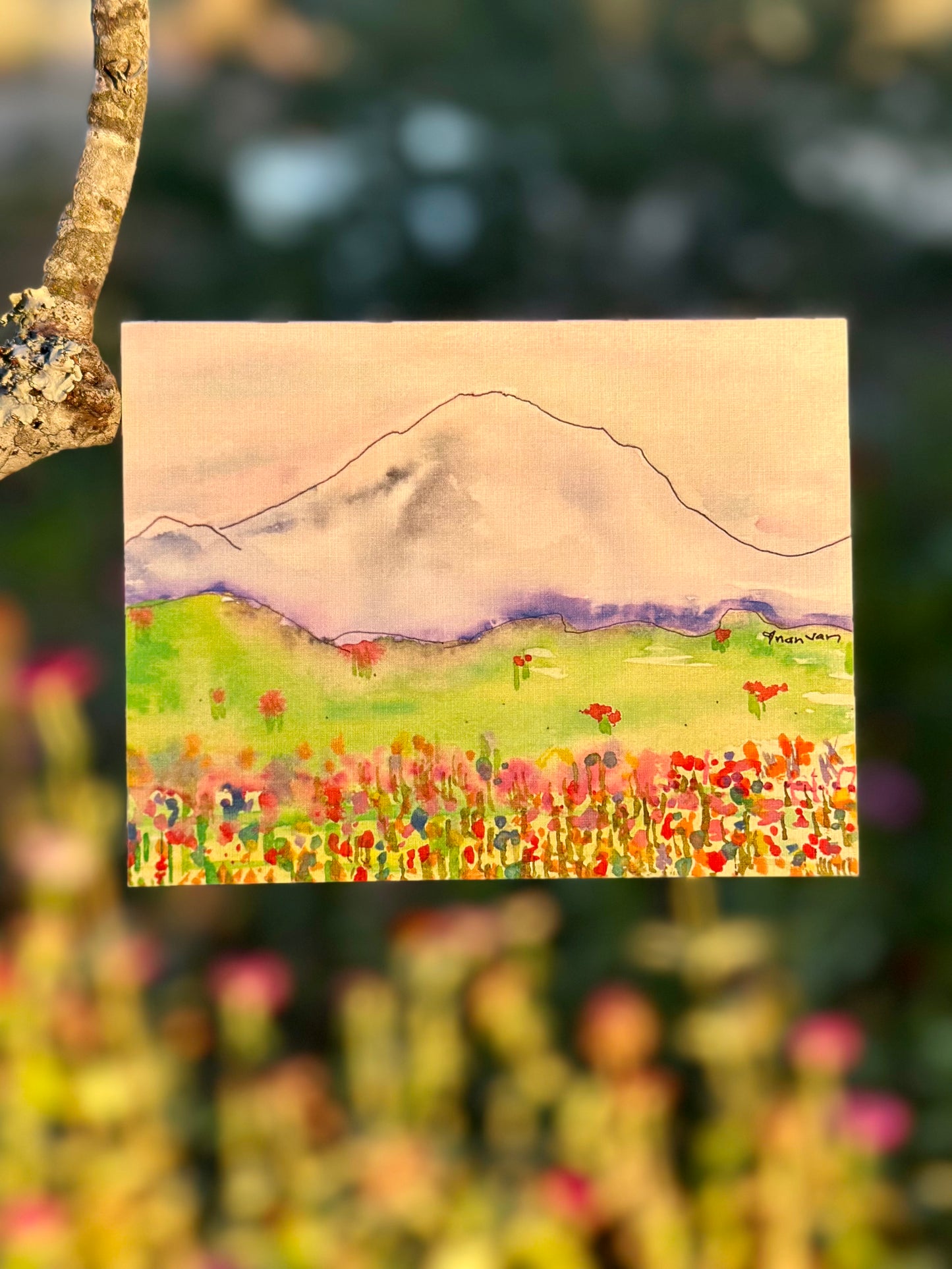 Mt. Rainier with Flowers