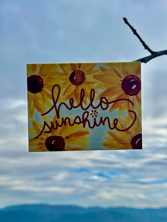 'Hello Sunshine' Sunflower Card