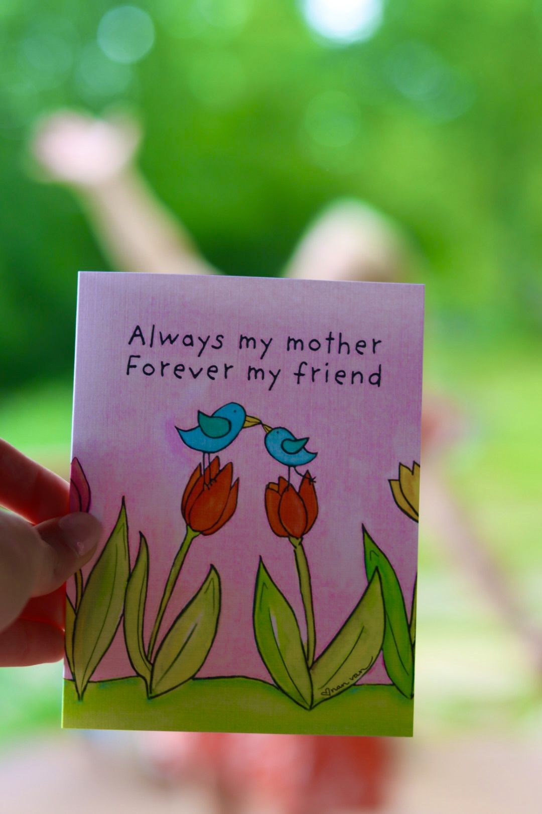 Tulips for Mom Card