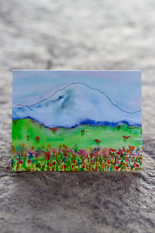 Mt. Rainier with Flowers