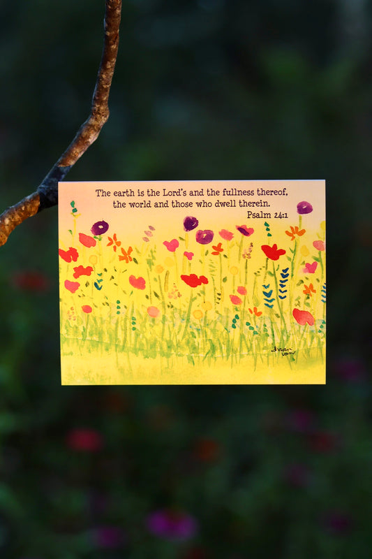Wildflowers Psalms 24:1