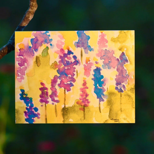 Bluebonnets serene greeting card