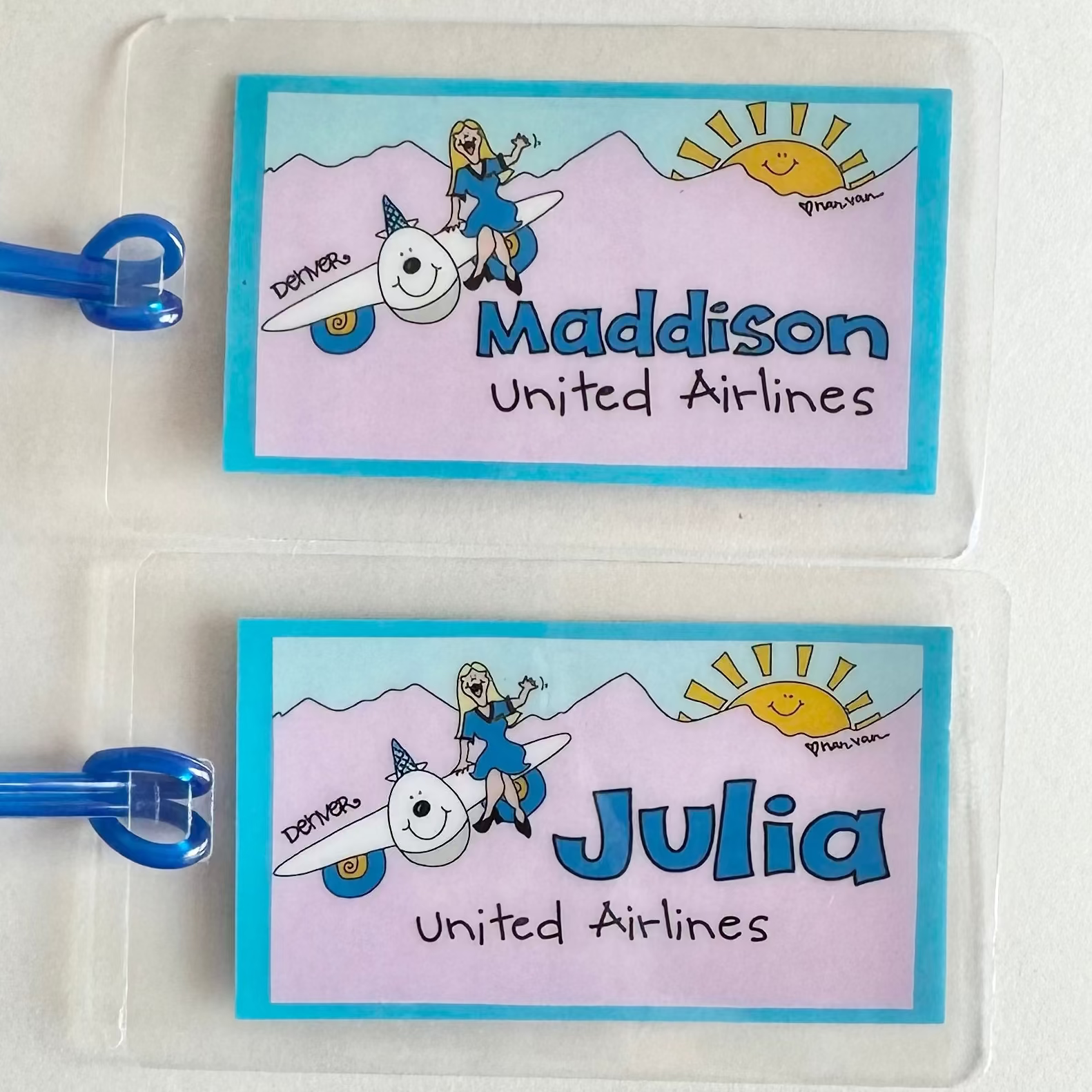 Hands down our most popular style!  Any airline, any base!  Any color! Be sure to include your hairstyle!  