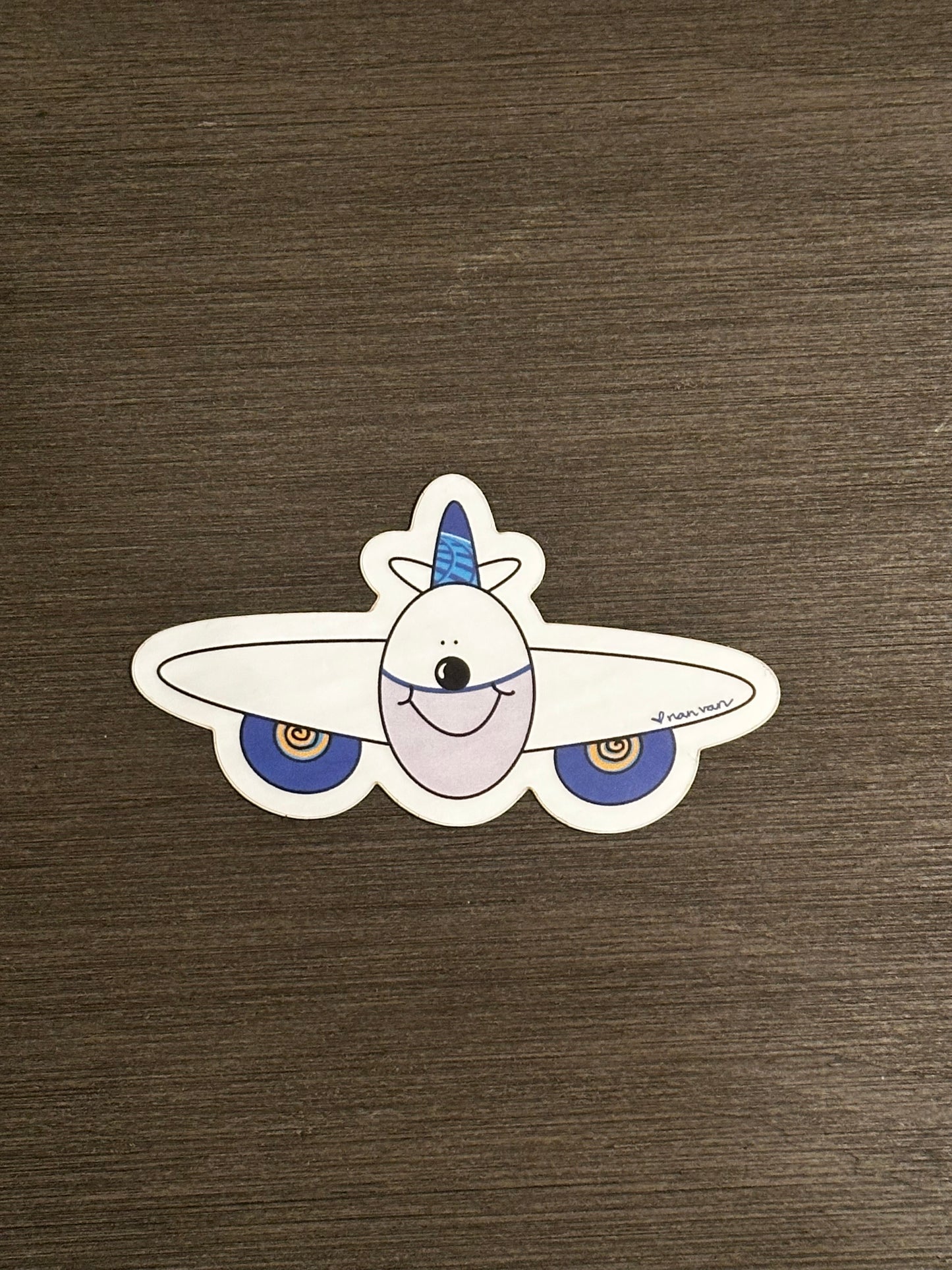 Happy Plane Sticker (United)