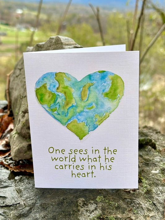 'One Sees in the world what he carries in his heart'