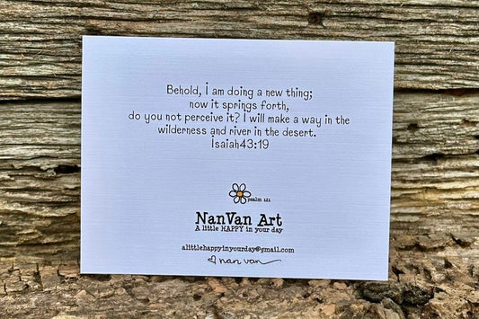 Fun Mushrooms Isaiah 43:19 Card