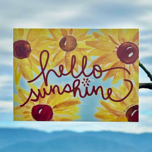 'Hello Sunshine' Sunflower Card