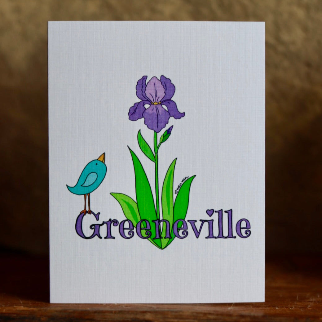 Greeneville Iris Card